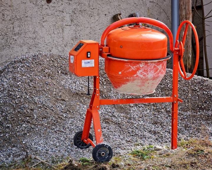 350 L petrol concrete mixer