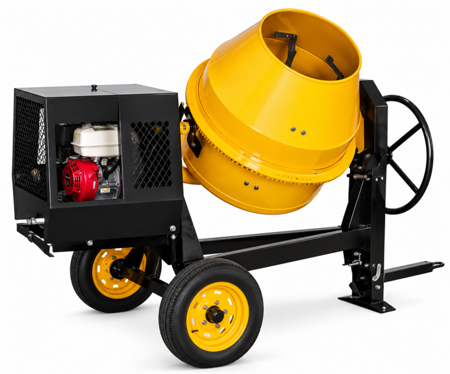 350 L petrol concrete mixer